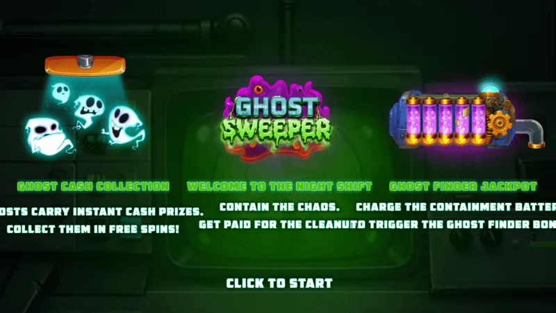 Ghost Sweeper - oturum başlamadan önceki ana menü