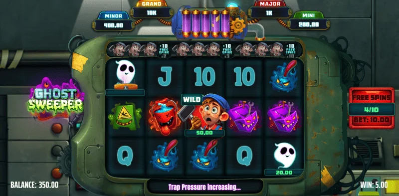 Ghost Sweeper - ana oyun makaralarında düşmüş Wild